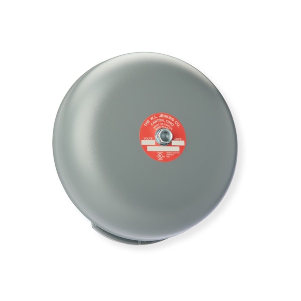 Wl Jenkins Audible, Single Stroke, 48VDC, 78-83 dB, Steel, Grey, Backplate Mount 3308 - main